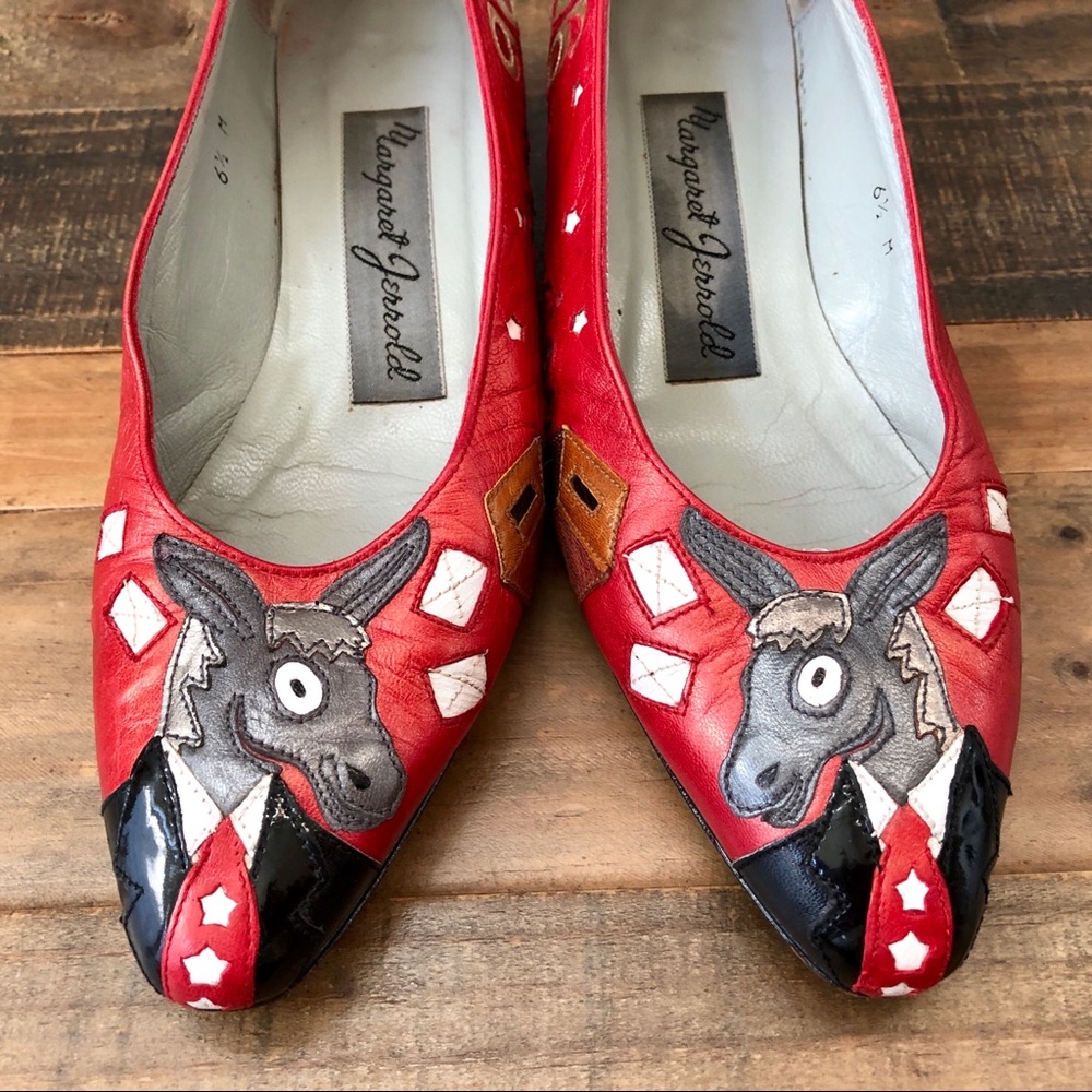 Vintage Margaret Jerrold 1996 Election Pop Pumps - Picture 2 of 8